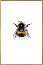 JUNIQE - Poster met kunststof lijst Bumblebee -30x45 /Geel & Wit