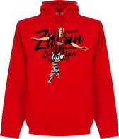 Ibrahimovic Milan Script Hoodie - Rood - Kinderen - 140