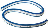 Flexibel liniaal Westcott 40cm - inch en cm verdeling