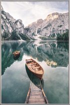 JUNIQE - Poster met kunststof lijst Dolomites -20x30 /Blauw & Groen