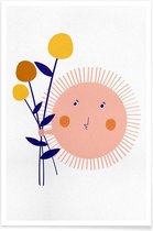 JUNIQE - Poster Sunshine Bouquet -20x30 /Kleurrijk
