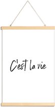 JUNIQE - Posterhanger C'est La Vie -40x60 /Wit