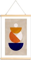 JUNIQE - Posterhanger Nesting Colours -20x30 /Ivoor & Oranje