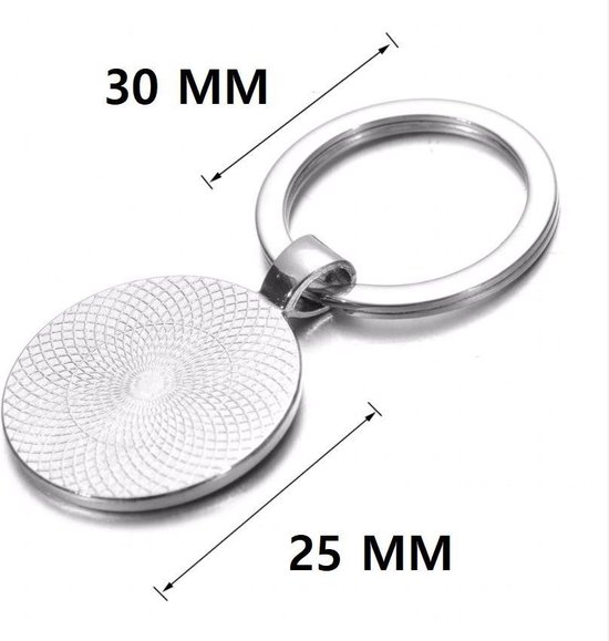 Porte-clés Akyol® Gros bisous pour la plus douce des soeurs | Amour | Sœur | Joli cadeau à offrir à ta soeur | 2,5x2,5CM