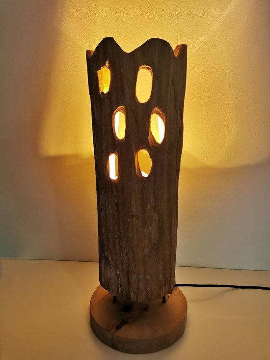 Lamp - Boomstam - 58cm - Hout. | bol.com