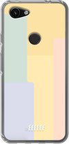 6F hoesje - geschikt voor Google Pixel 3a -  Transparant TPU Case - Springtime Palette #ffffff