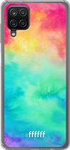 6F hoesje - geschikt voor Samsung Galaxy A12 - Transparant TPU Case - Rainbow Tie Dye #ffffff