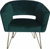 Sortio Home - Fauteuil Mazio - Groen - Velvet