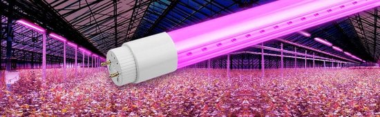 Foto: Tl led buis groeilamp kweeklamp full spectrum 14 watt 90 cm