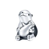 IJsbeer met baby bead | bead | Zilverana | geschikt voor Biagi , Pandora , Trollbeads armband | 925 zilver