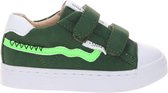 Shoesme Sh21s009 Lage sneakers - Leren Sneaker - Jongens - Groen - Maat 30