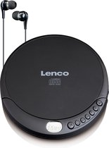 Lenco CD-010 Discman - Draagbare CD Speler met Oordopjes - Zwart