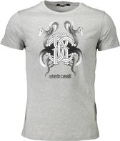Roberto Cavalli T-shirt Grijs XL Heren