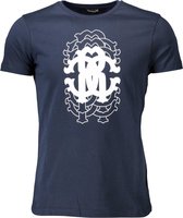 Roberto Cavalli T-shirt Blauw S Heren