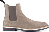 Travelin' Newburgh Chelsea Suede - Leren herenschoen - Chelseaboot - Lichtgrijs Leer - Maat 41