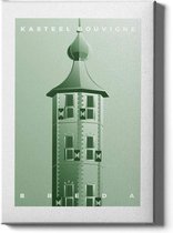 Walljar - Kasteel Bouvigne - Muurdecoratie - Poster met lijst