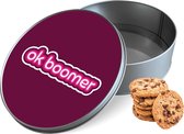 Pot à biscuits OK Boomer Round - Boîte de rangement 15x15x5 cm