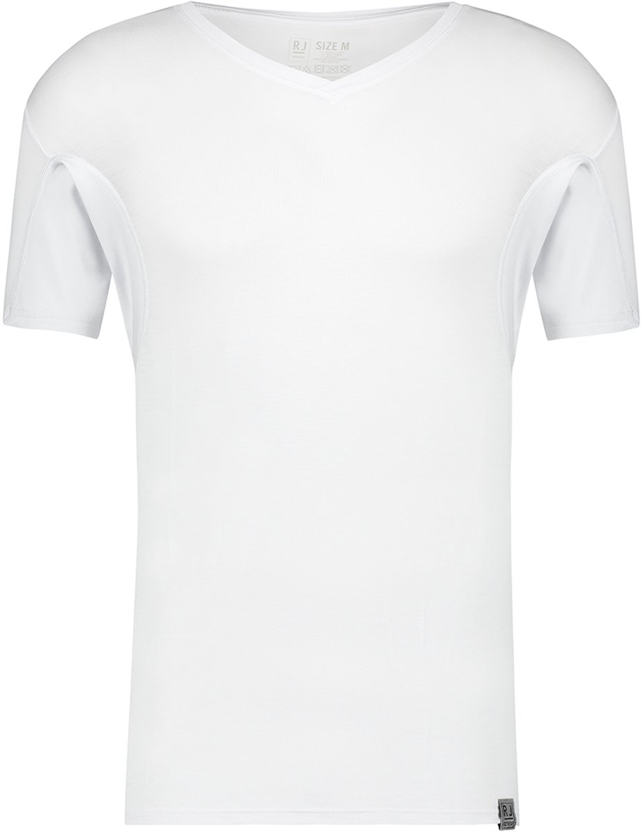 RJ Bodywear T-shirt Stockholm Sweatproof Wit Mannen Maat - XXL