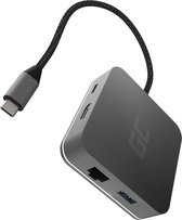 GREEN CELL Docking Station HUB USB 6in1 (USB 3.0 HDMI Ethernet USB-C) voor Apple MacBook, Dell XPS, Asus ZenBook