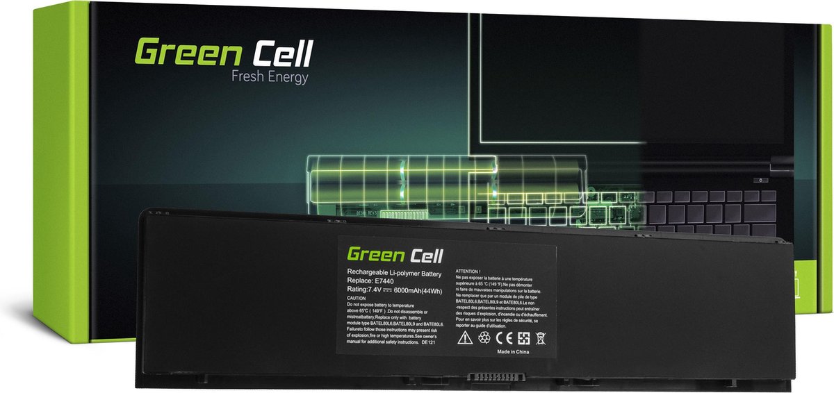 GREEN CELL Batterij voor Dell Latitude E7440 / 7,4V 6000mAh