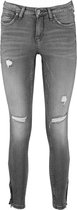 Only Dames Kendell Jeans in het grijs met destroyed details - Maat 27 X L34