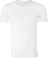 SCHIESSER Long Life Cotton T-shirt (1-pack) - V-hals - wit -  Maat: S