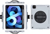 P.C.K. Hoesje/Backcover/Sockproof/Stootproof/Bouw Robuuste Armor Case grijs geschikt voor Apple iPad 10.9 (2020) MET PEN
