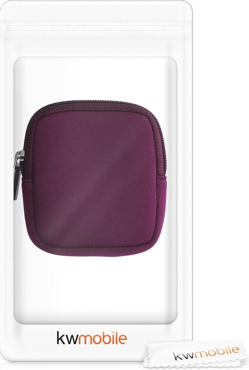kwmobile hoesje voor e-bike display - Waterdichte display cover elektrische fiets - Van neopreen in braam – foto 5