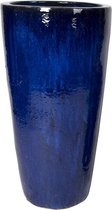 Pot conisch rond hoog blauw d46h90