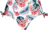 Hunkemöller Badmode Dames Hoog rio bikinibroekje Vintage  - Wit - maat XL