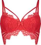 Hunkemöller Dames Lingerie Voorgevormde longline beugel bh Marilee  - Rood - maat C100