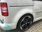 Afdekplaat schuifdeur + rails | VW Caddy 2004+ 2010+ | Deep Black Pearl LC9X L1