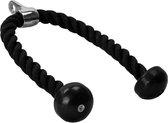 Gorilla Sports Triceps Touw - 68 cm - Nylon - Chromen Koppeling - Rope