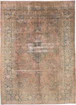 vintage vloerkleed - tapijten woonkamer -Refurbished Josheghan 20-30 jaar oud - 397x285