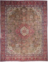 vintage vloerkleed - tapijten woonkamer -Refurbished Heris 20-30 jaar oud - 356x274
