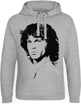 The Doors Hoodie/trui -XL- Jim Morrison - Portrait Grijs