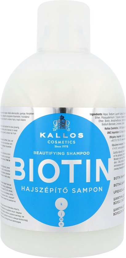 Foto: Kallos biotin beautifying shampoo 1000ml