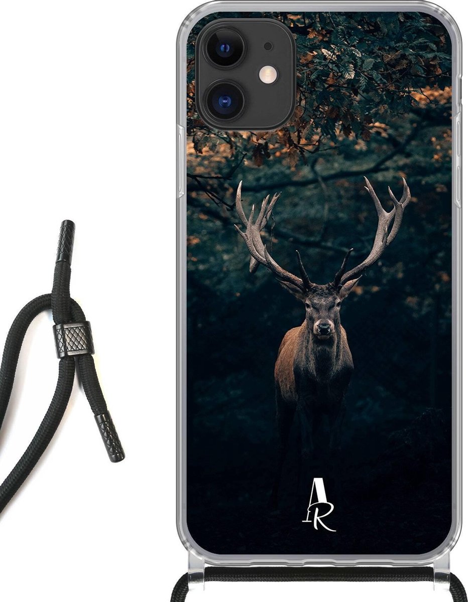 iPhone 11 hoesje met koord - Deer