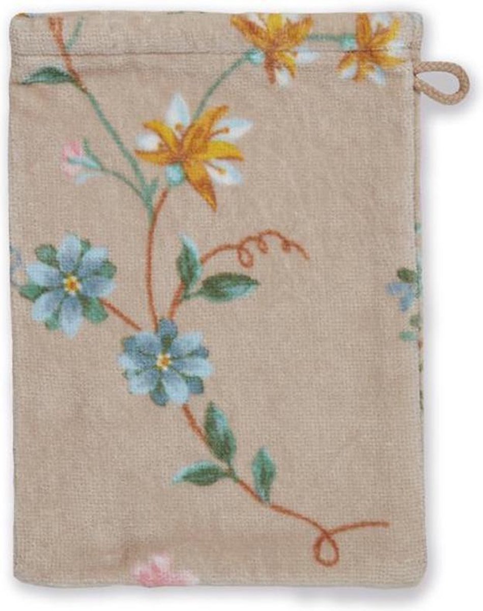 PIP Studio badgoed Les Fleurs khaki - Washand 16x22 cm