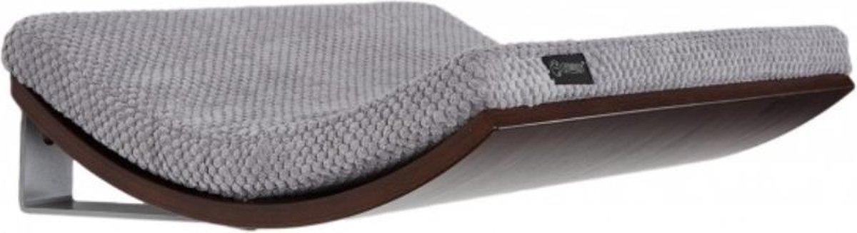 Cosy And Dozy – Hangmand Voor Aan De Muur – Chill Shelf – Wenge / Soft Grey – 50 X 41 Cm