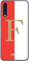 6F hoesje - geschikt voor Samsung Galaxy A50s -  Transparant TPU Case - Feyenoord - F #ffffff