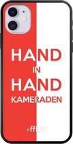 6F hoesje - geschikt voor iPhone 11 -  TPU Case - Feyenoord - Hand in hand, kameraden #ffffff