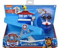 foto van PAW Patrol - Avonturenbaai-badspeelset met lichtgevend Chase-speelgoedvoertuig