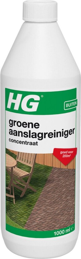 HG groene aanslagreiniger concentraat 9374N - 1L - de NR1 groene aanslagreiniger - zelfwerkend - voor grote oppervlakken tot 200m2