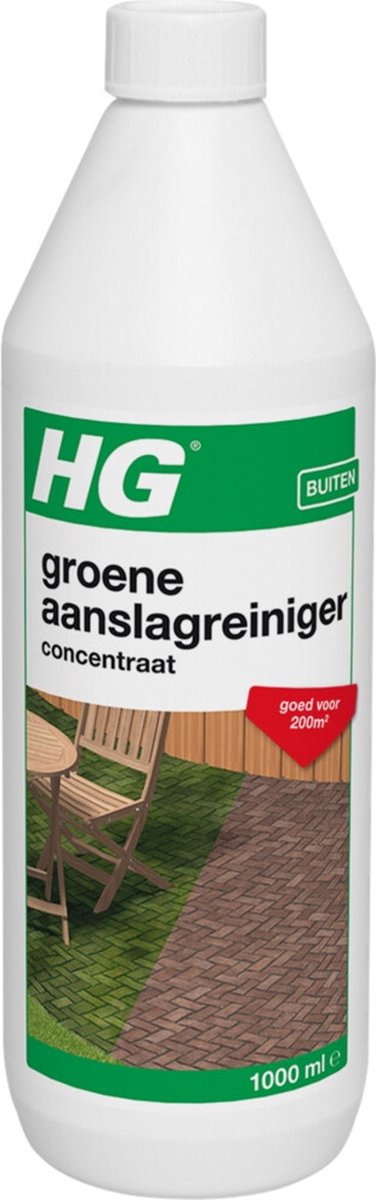 HG groene aanslagreiniger concentraat 9374N – 1L – de NR1 groene aanslagreiniger – zelfwerkend – voor grote oppervlakken tot 200m2