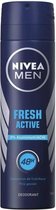 NIVEA Men Deodorant Spray Fresh Active - 150 ml