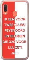 6F hoesje - geschikt voor Samsung Galaxy A20e -  Transparant TPU Case - Feyenoord - Quote #ffffff