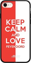 6F hoesje - geschikt voor iPhone 7 -  TPU Case - Feyenoord - Keep calm #ffffff