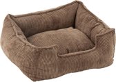 J-Line Hondenbed Ribfluweel Bruin Medium