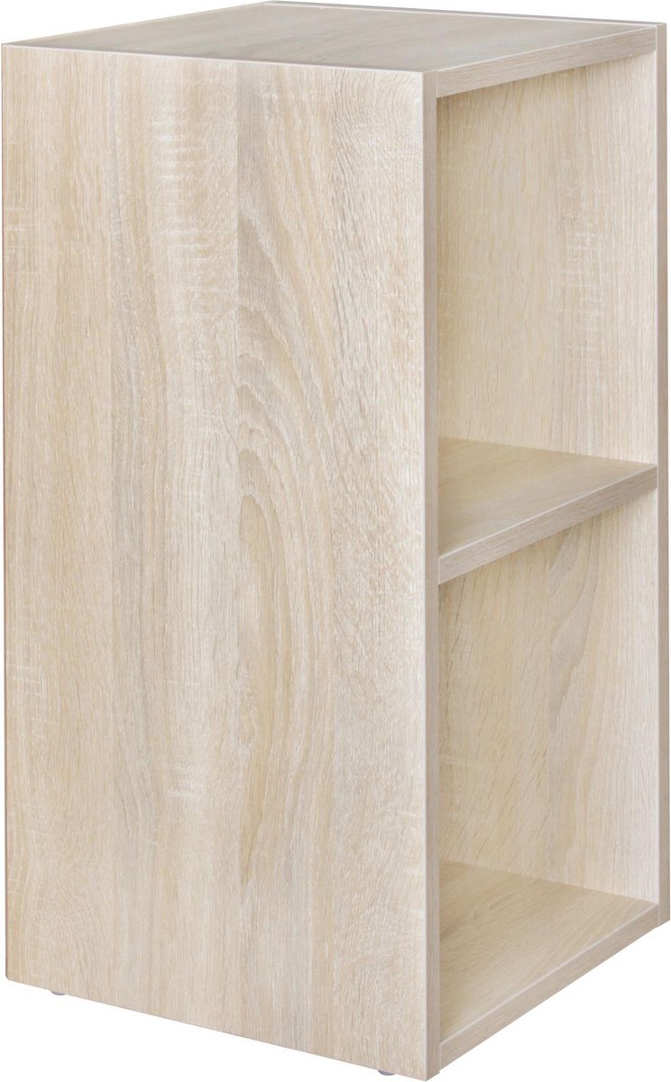 Nancy's Hastings Vakkenkast - Staande Vakkenkast - 2 vakken - Kleine Kast - 30 x 60 x 30 cm - Sonoma/Beuken
